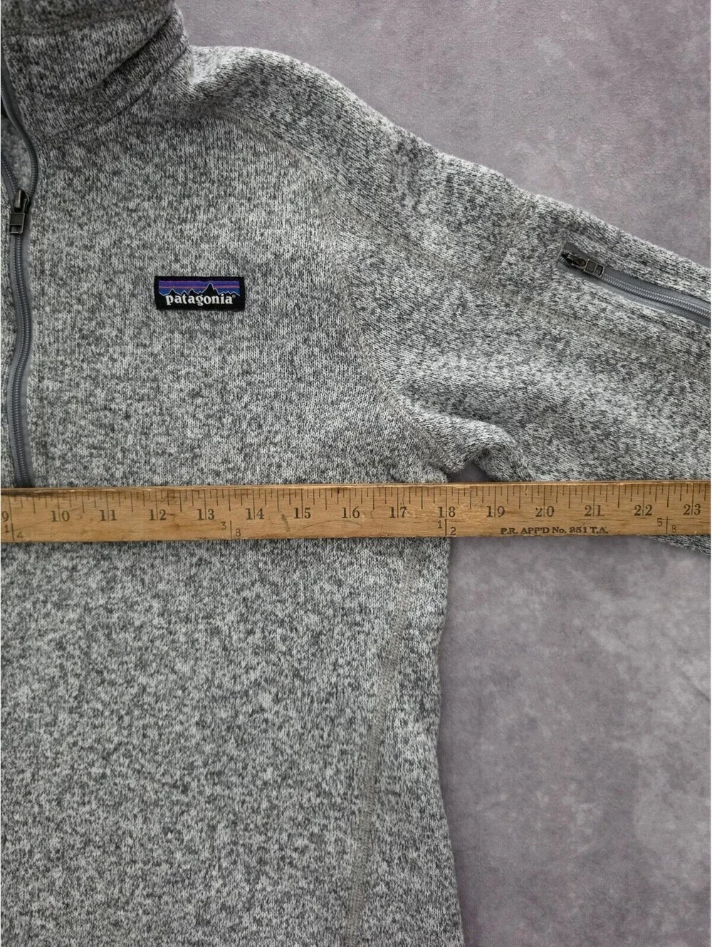 Patagonia Better Sweater 1/4 Zip Fleece Pullover Women's Medium Gray Cozy Jacket